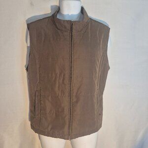 EWM Pure Classics Stylish Brown suede Vest in size XL